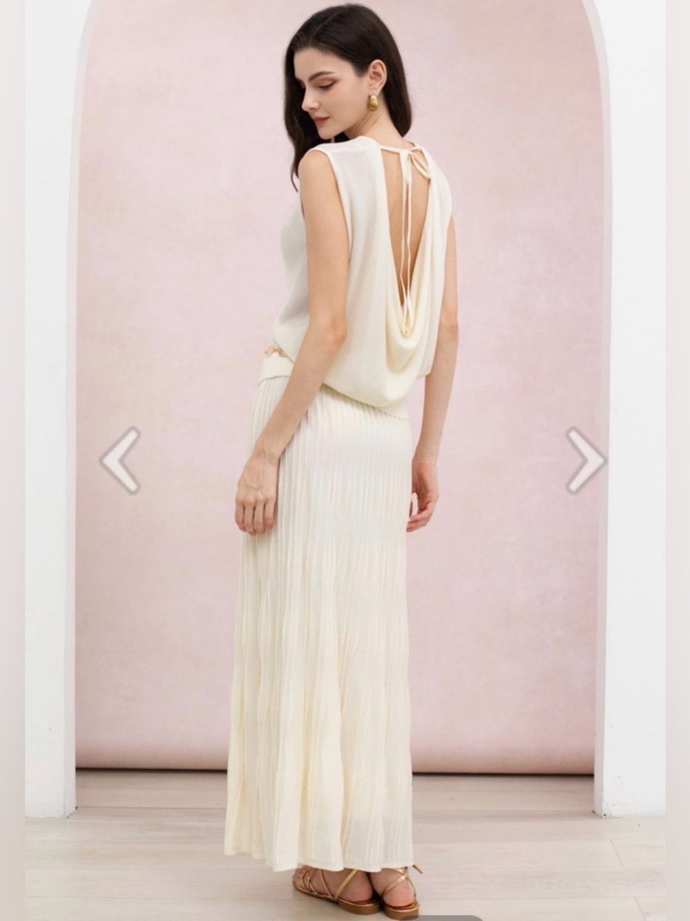 Chicwish Knit Top and Maxi Skirt